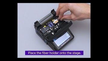 Inserting the Fiber into the Splicer (Help Video for TYPE-201eM4(no4))