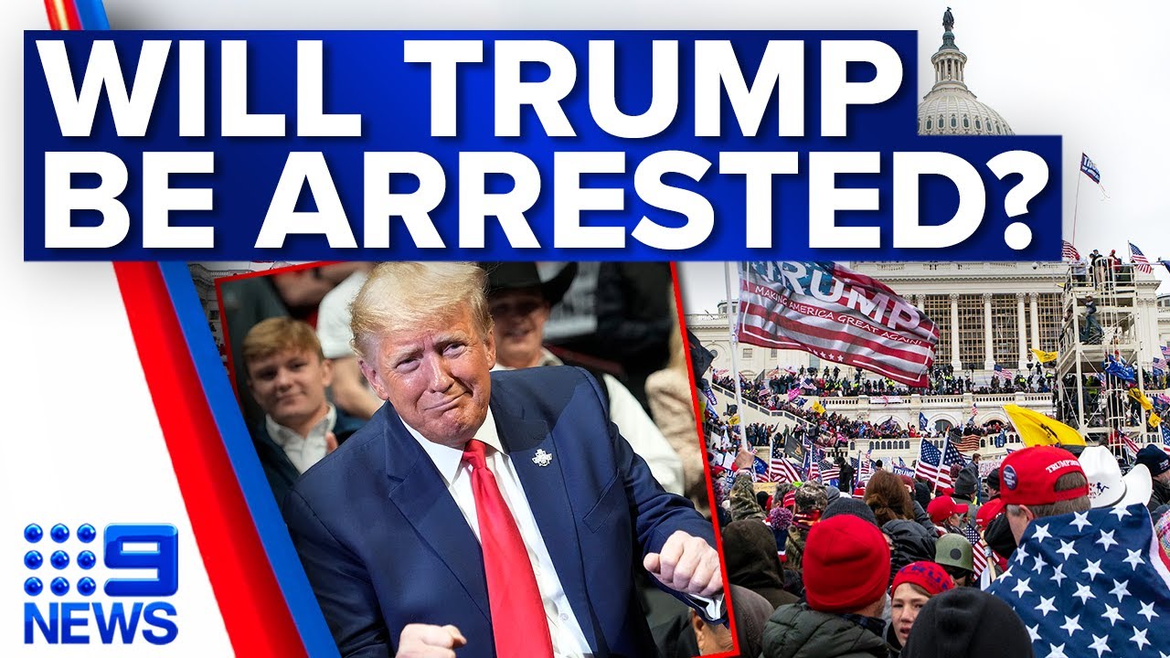 Trump calls on supporters to rally amid claims of ‘imminent’ arrest | 9 News Australia