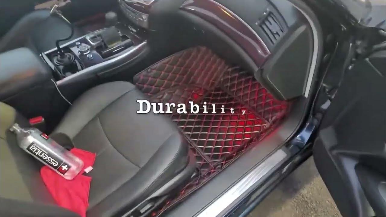 Manicci Luxury Leather Car Floor Mats Cleaning & Durability Review 3