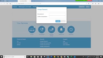 Managing Commportal Password