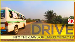 Drive straight into the jaws of Africa's most populous city  Lagos  4k immersive Travel bike ride
