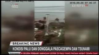 Download lagu Detik Detik Tsunami menerjang pesisir Kota Palu #breakingnews