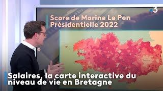 Salaires, la carte interactive du niveau de vie