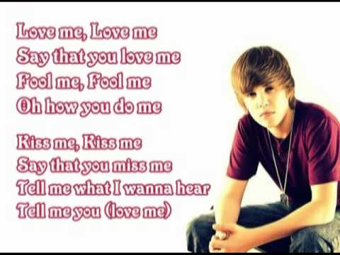 Love Me Justin Bieber With Lyrics Vocals Youtube