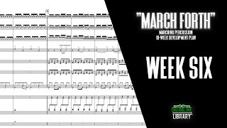 #MarchForth - Week 6 | Long Rolls & 16th Notes Drumline & Front Ensemble Exercise | Drumline Library