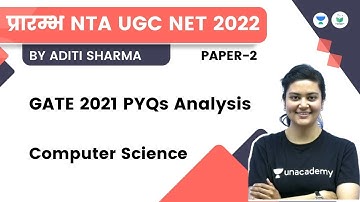 GATE 2021 PYQs Analysis | Paper 2 | Computer Science | NTA UGC NET | Aditi Sharma