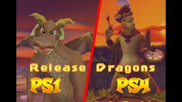 Spyro Dragons Release Comparison [PS1 vs E3 Demo]