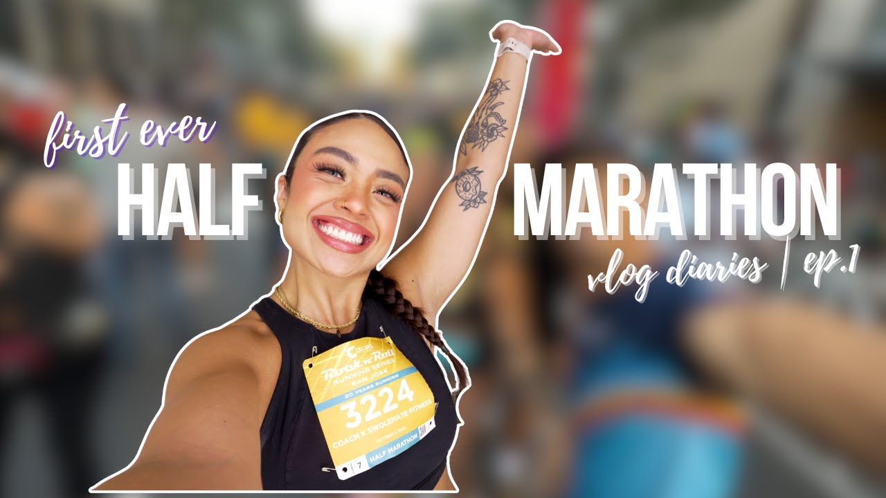 Vlog Diaries | Come run my first half marathon with Me!