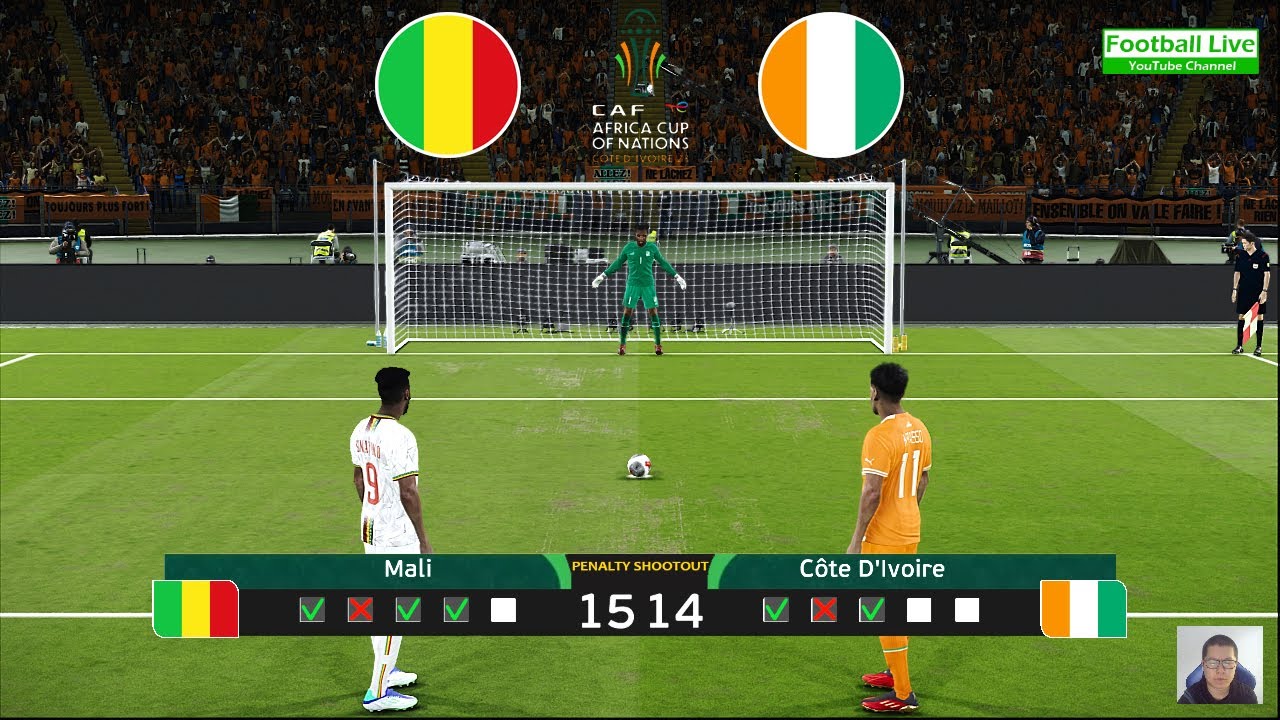 Mali 🆚 Côte d'Ivoire - Penalty Shootout 2024 | Coupe d'Afrique des Nations 2023 | eFootball PES