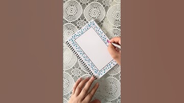 Easy border design #art #projectdesigns #projectideas #frontpagedesign #assignment #journal #school