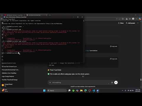 How to Fix npm run dev Error in Windows | PowerShell Execution Policy (2026)