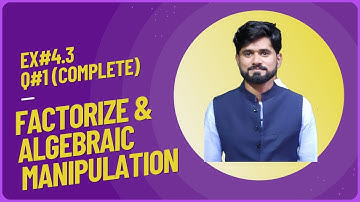 Ex 4.3 Q 1 (Complete) Class 9 math || HCF by Factorization || Lec by sir Umer