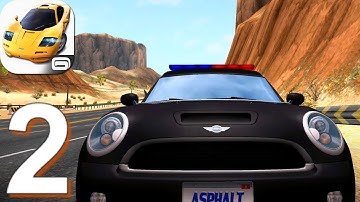Asphalt Nitro - Gameplay Walkthrough Part 2 Police Mini Cooper S (Android, iOS)