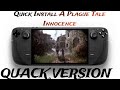 How To Simply Install A Plague Tale Innocence QUACK VERSION on Steam Deck(STEAM OS)