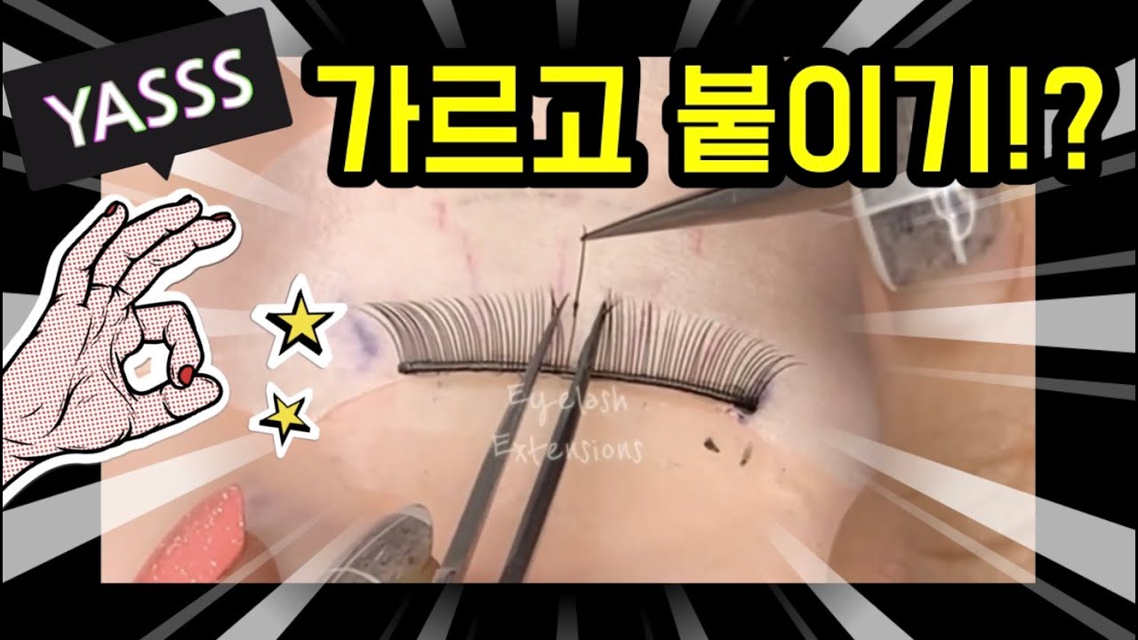 ENG)초보연장꿀팁2탄✌🏻가르고 붙이기!가지런하게 속눈썹연장 따라하기 마네킹 꿀팁공개 마지막에 과제 있어요How and where to place eyelash extension