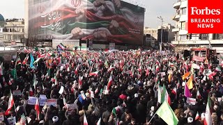 People Hold Pro-Regime Demonstration In Tehran Amid Widespread Unrest Across Iran