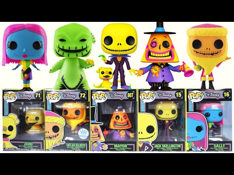 NIGHTMARE BEFORE CHRISTMAS Black Light Halloween Funko Series