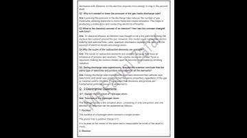 Chemistry G 9 Chapter # 2 Atomic Structure Exercise notes complete