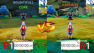 Nilou Bountiful Cores vs Vaporize! GAMEplay, Team Comp and Comparison!