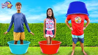 Maria Clara E Jp Em Uma História Engraçada Da Piscina No Balde