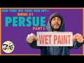 Persue  pt 1 wet paint art show bunnykitty  mural fine artist designer