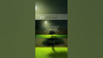 تلاوة هادئة، ايات وعظ و توبة، آيَاتٍ بَيِّنَاتٍ من سورة الحجر