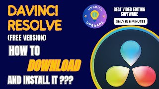 How to Download &amp; Install Davinci Resolve #english #upskillupgrade #tutorial #davinciresolve #howto