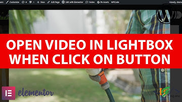 How to Open Video in Lightbox When Click on Elementor Button in WordPress