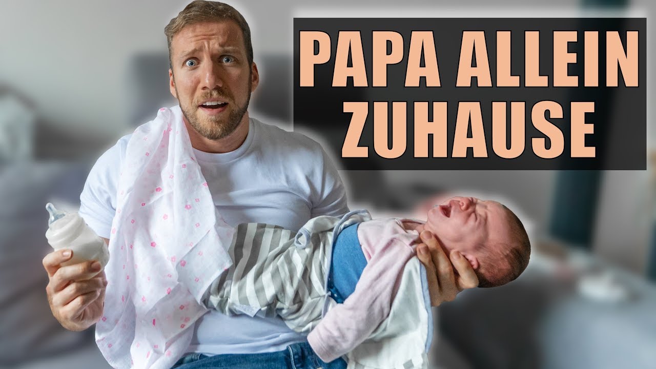 Papa Allein Zuhause Mit Baby Und Mama Beim Friseur Vlog 15 Youtube