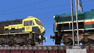 Diesel Power Show! GOC WDP4D 40114 in Action at Guwahati Yard | WDM3D Standby Scene