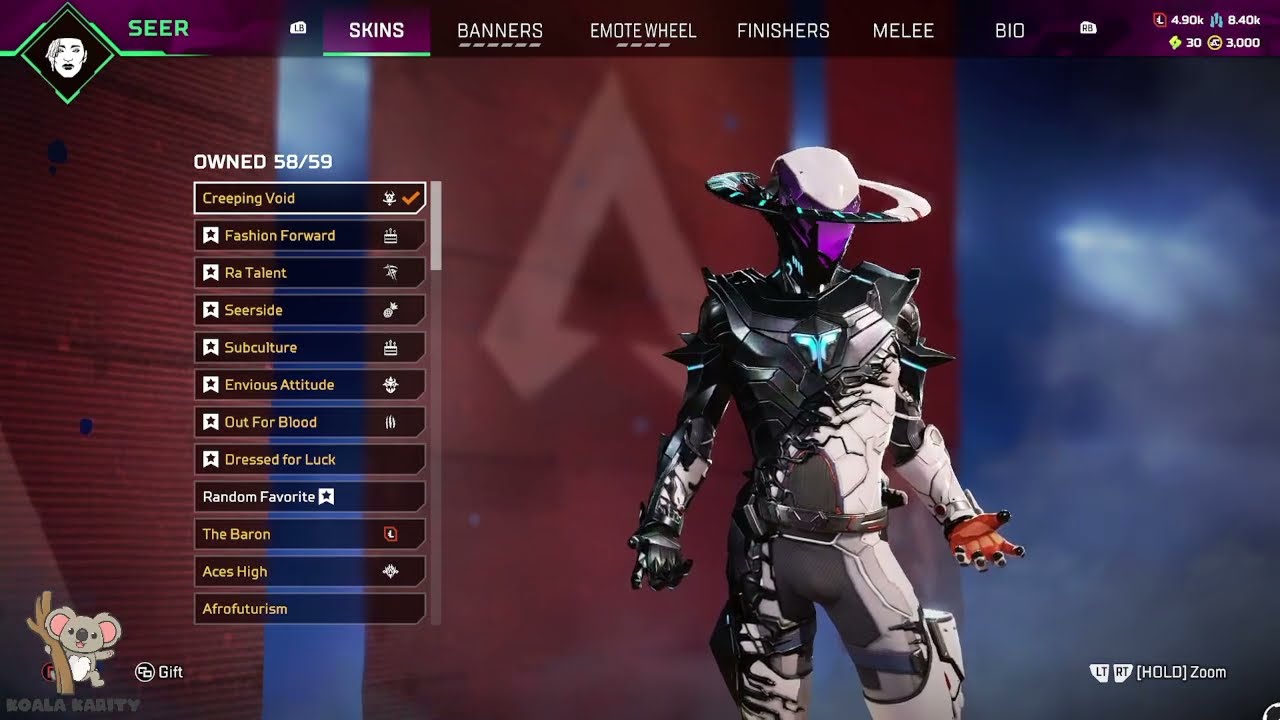 New Legendary Skin for Seer (Creeping Void), S21 Battle Pass. [Apex Legends - Highlight - May24]