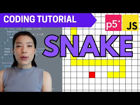 p5.js Coding Tutorial |  Snake Game