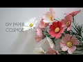 Diy how to make paper cosmos paper flowers crafts