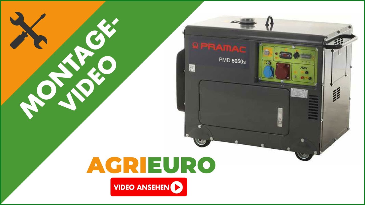 Montagevideo - Einphasiger Stromerzeuger Pramac PMD5050s