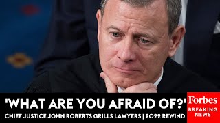 'What Are You Afraid Of?': Chief Justice John Roberts Grills Lawyers | 2022 Rewind