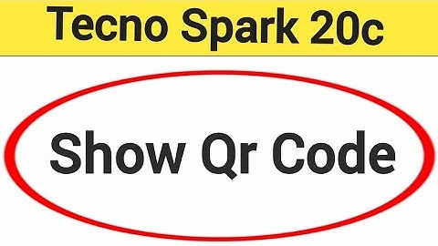 Tecno Spark 20c me Qr code kaise nikale, how to show Qr code