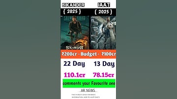 Jaat vs sikander Movie Comparison | Jaat Movie Box Office Collection #jaatmovie #sunnydeol🔥