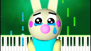 (SAD VERSION) Piggy ROBLOX - Bunny Tribute (Chapter 7 Ending Theme) (Piano Tutorial)