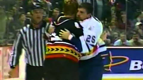 Nathan Perrott vs Chris Neil Feb 5, 2004