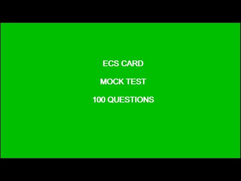 ECS Card Mock Test 2021 100 Questions