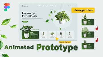 Modern Website UI Design for a Plants Shop | Figma Website Animation Tutorial + Free Image Files