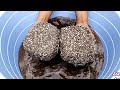 Dipping lover Sand Cement stone crumble dipping in water 💦💦💦 paste play satisfying sound asmr 
