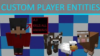 How to make Custom Player Entities | Mcreator | #9