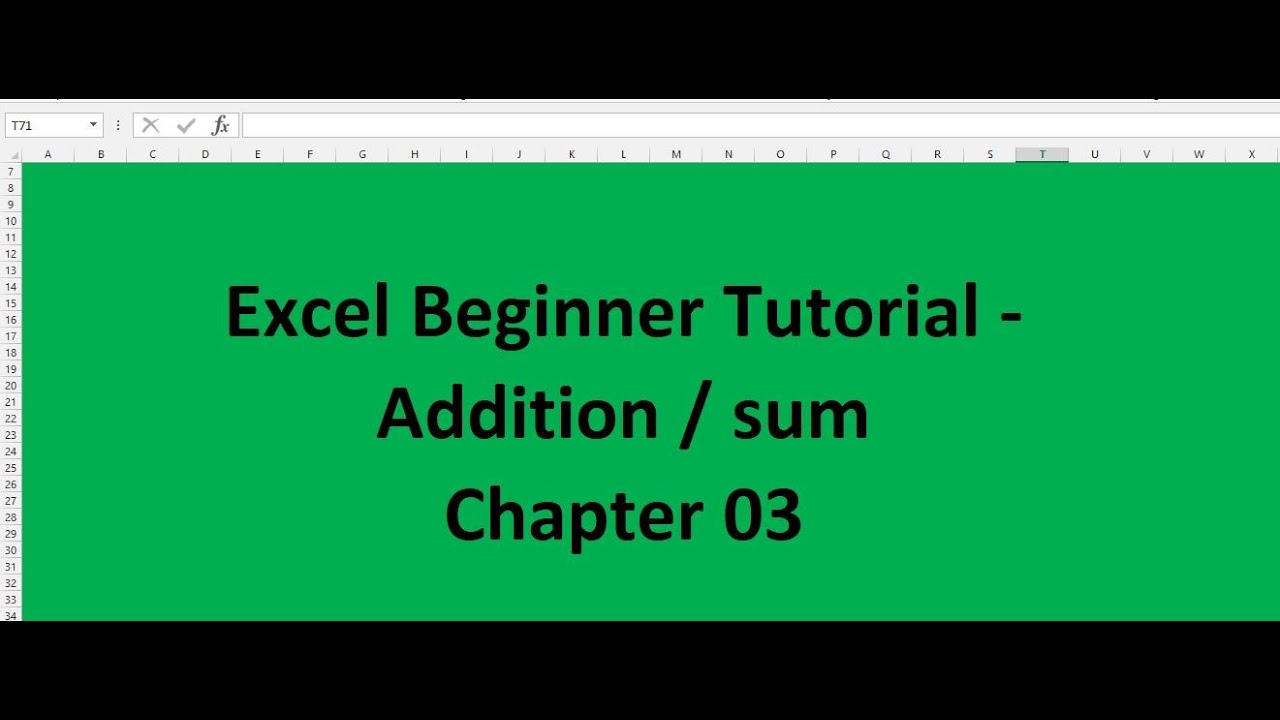 How To Do Addition Of Numbers In Excel Sum In Excel Malayalam