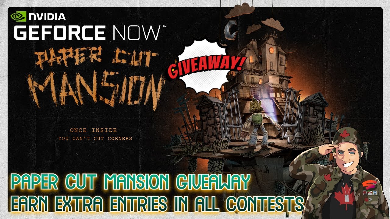 Paper Cut Mansion | GeForce Now | Steam | Giveaway