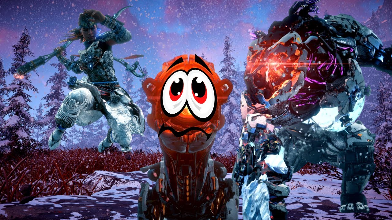 Horizon Zero Dawn - Aloy and Frostclaw bully a watcher