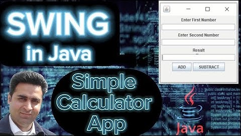 Java swing application to add two numbers -  OOP Made Simple (Complete Tutorial)