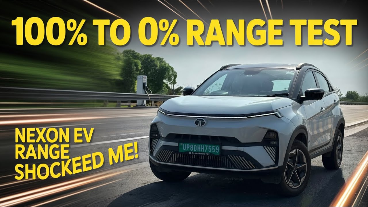 Can Tata Nexon EV 45 Go 400 KM in One Charge? | Agra ➝ Noida ➝Agra Without Charging | Harsh Explorer