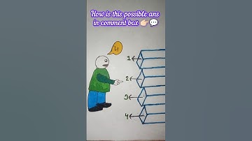 🧐🤔how is this possible 😱 ⁉️ ans in comment box 👉🏻💬 #art #drawing #shorts #shortvideo