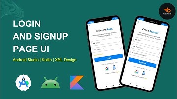 Login and SignUp Page Ui🔥 in Android Studio using Kotlin | Part - 1 | #android #kotlin #ui #xml